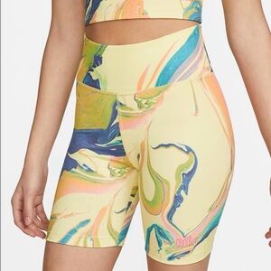 Nike One Aurora Women's 7" Marbled Shorts, Size XS